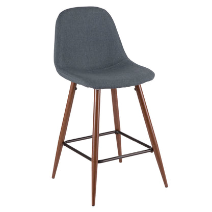 Pebble - Mid Century Modern Counter Stool (Set of 2)