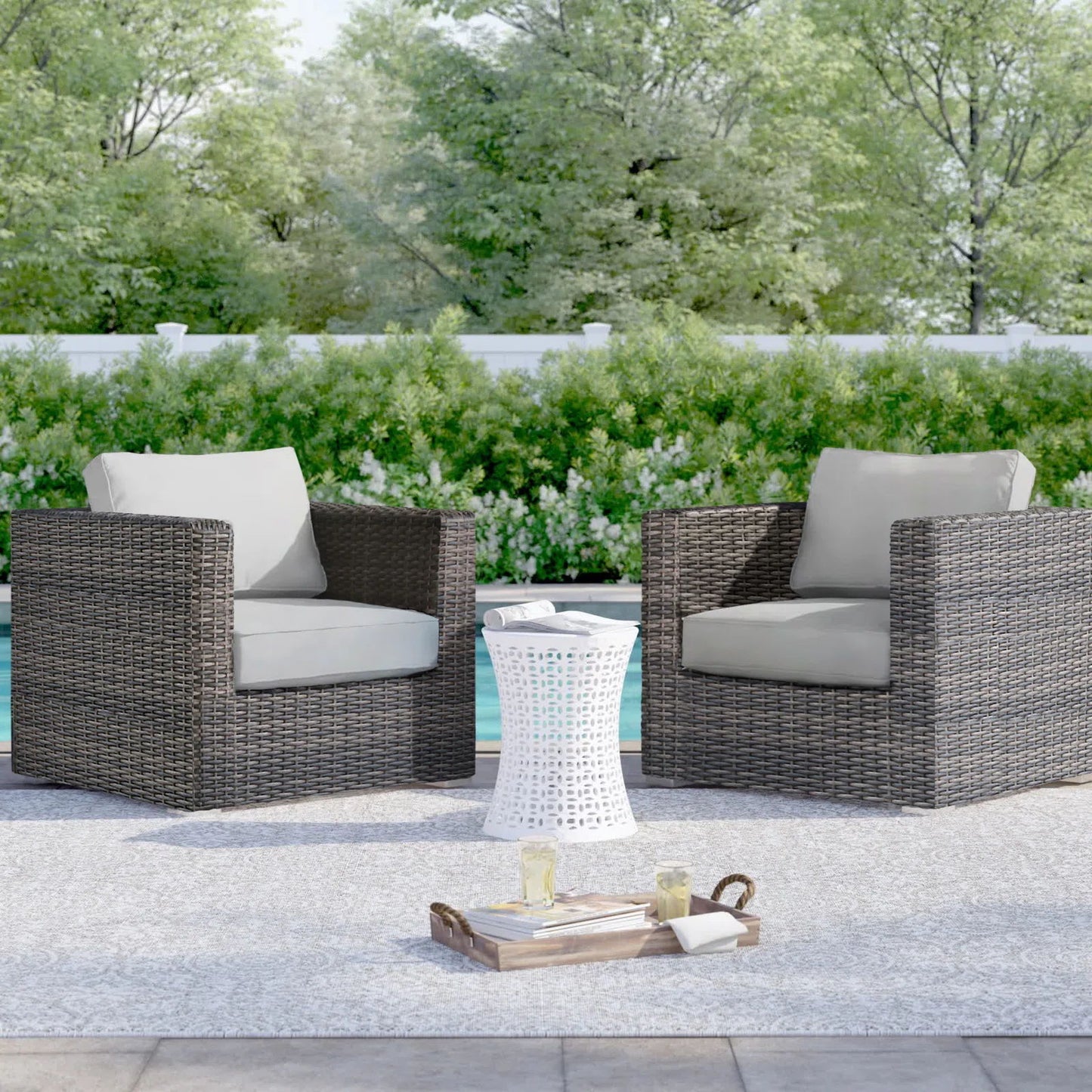 Patio Chair With Cushions Stylish Design