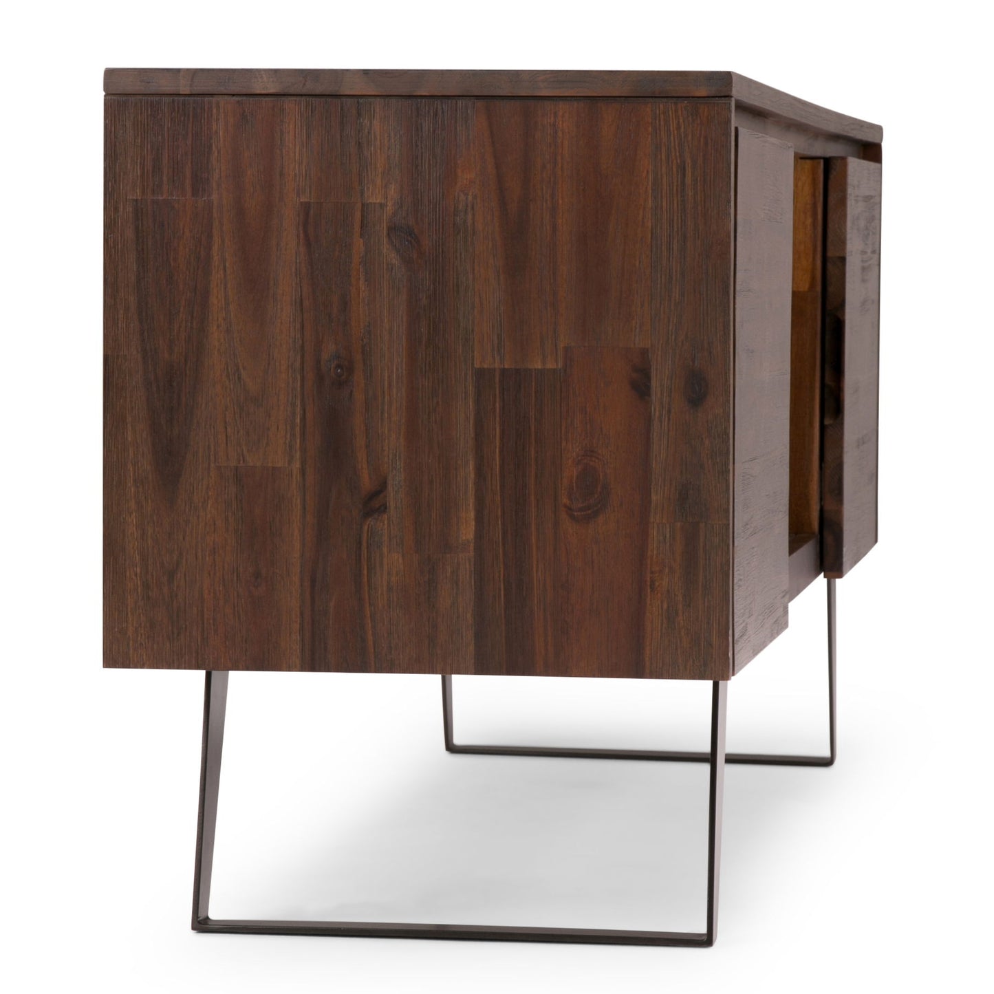 Lowry - TV Media Stand - Distressed Charcoal Brown