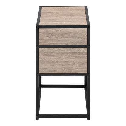 Accent Table, Side Modern - Taupe