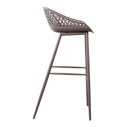 Piazza - Outdoor Barstool Barstool (Set of 2) - Gray