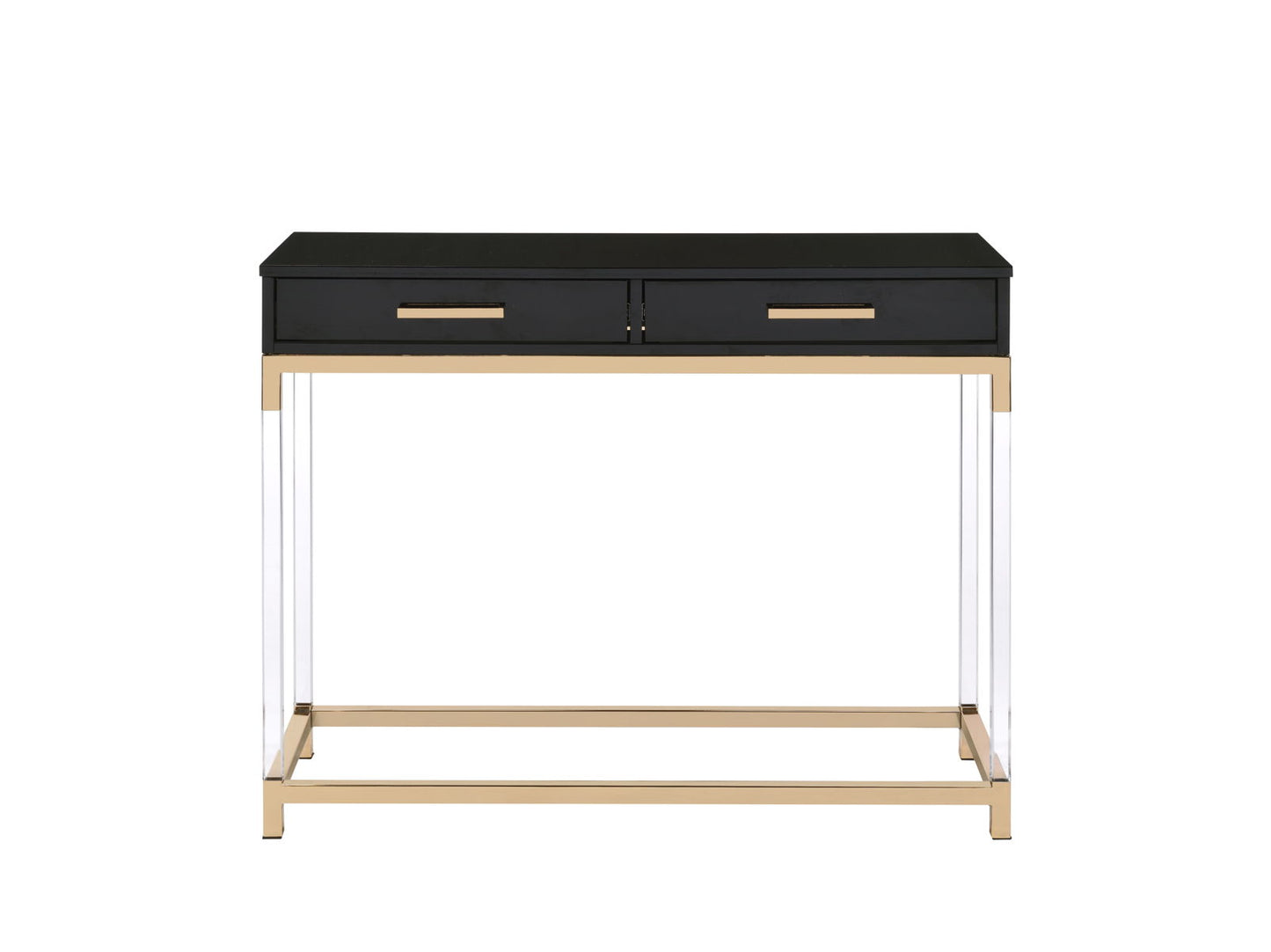 Adiel - Sofa Table - Black / Gold