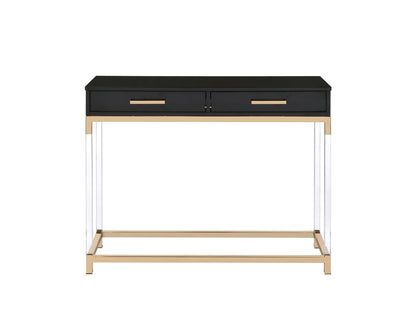 Adiel - Sofa Table - Black / Gold