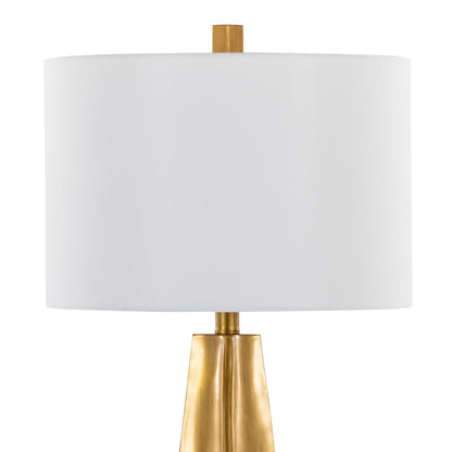 Pompeii - Contemporary Table Lamp - Gold / White