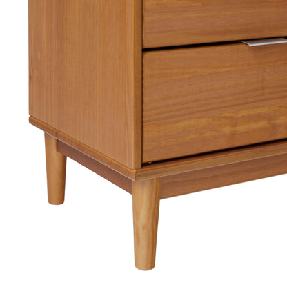 Mid-Century Modern 2 Drawer Nightstand