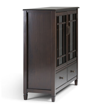 Connaught - Tall Storage Cabinet - Dark Chestnut Brown