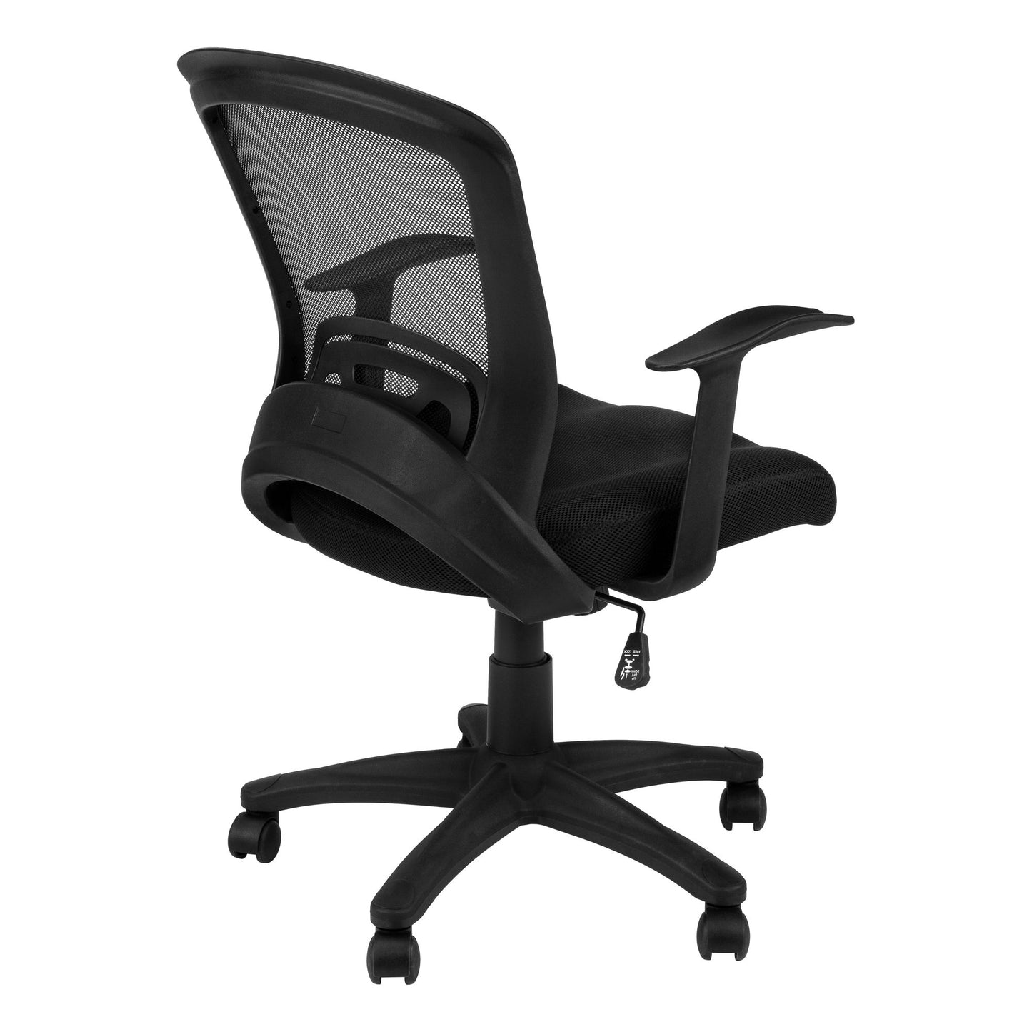 Office Chair, Adjustable Height, Swivel, Ergonomic, Armrests, Mesh - Black