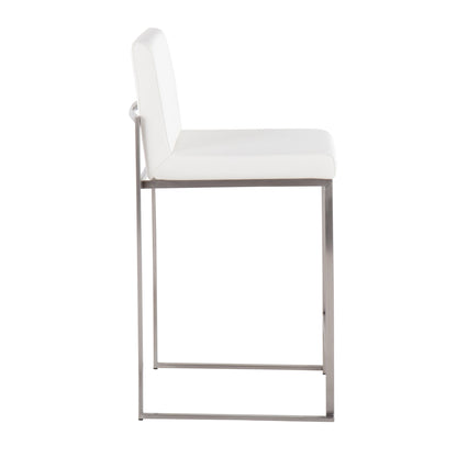 Fuji - Contemporary High Back Counter Stool, Functional Design