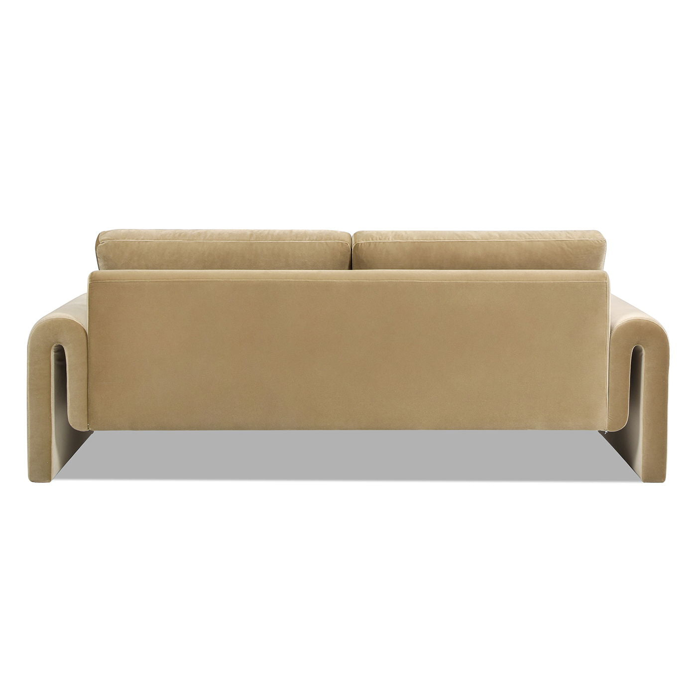 Mason - Arched Arm Sofa - Camel Brown Beige