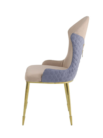 Caolan Lavender - Side Chair (Set of 2) - Tan / Gold