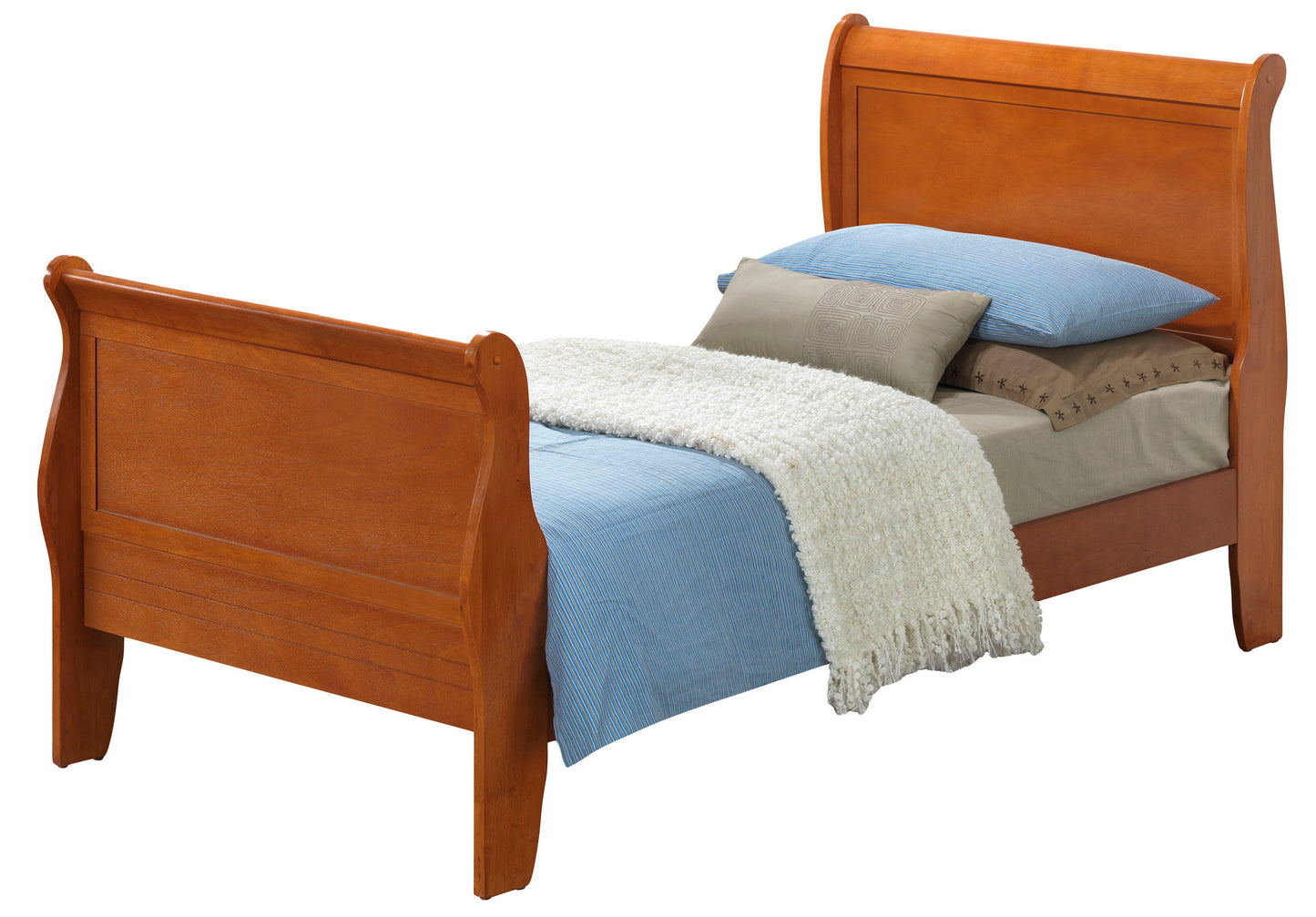 Panel Sleigh Bed