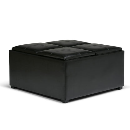 Avalon - Square Coffee Table, Storage Ottoman