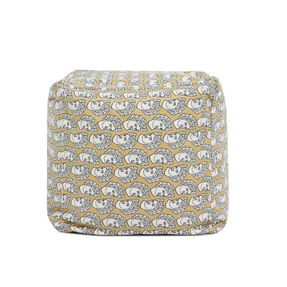 Pouf Luxury Oversized Bean Bag Cube Ottoman