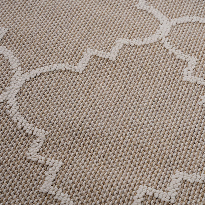 Guros - 2' x 8' Trellis Indoor / Outdoor Area Rug - Ivory