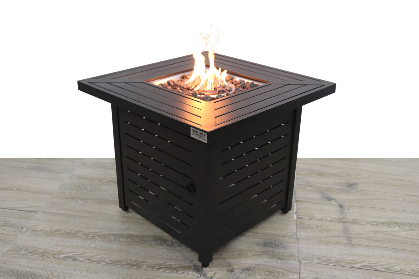 Propane & Gas Fire Pit Table - Black