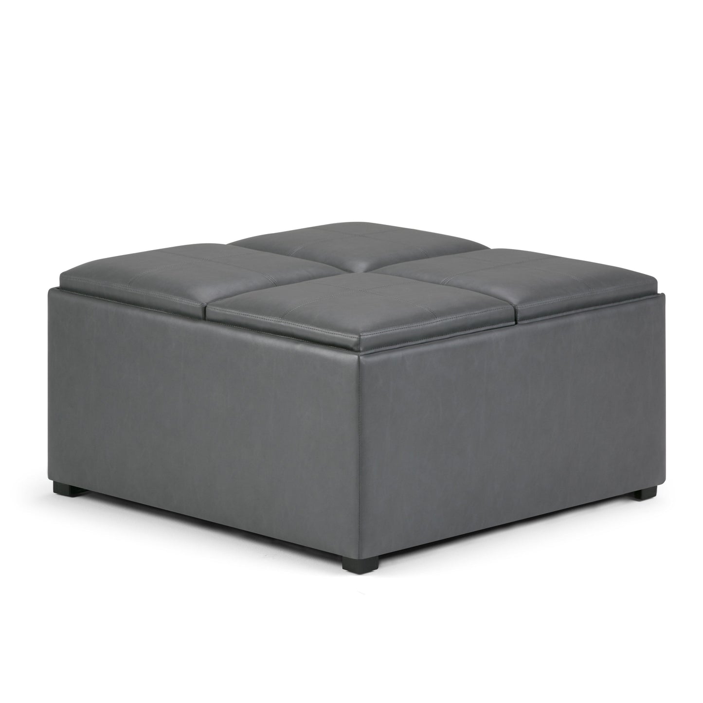 Avalon - Square Coffee Table, Storage Ottoman