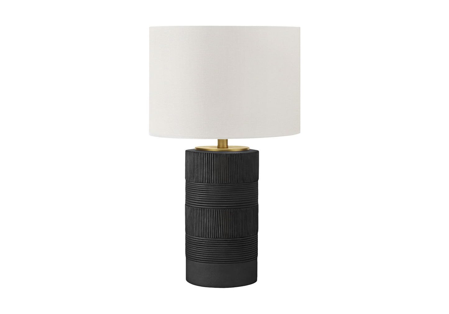 Table Lamp, Lighting, Resin, Contemporary - Black / Cream