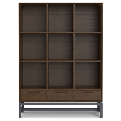 Banting - 9 Cube Bookcase With Drawers - Walnut Brown