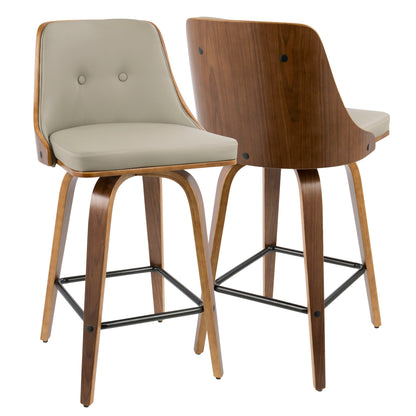 Gianna - Mid Century Modern Counter Stool (Set of 2)