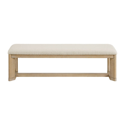 Clove - Upholstered Dining Bench - Brown