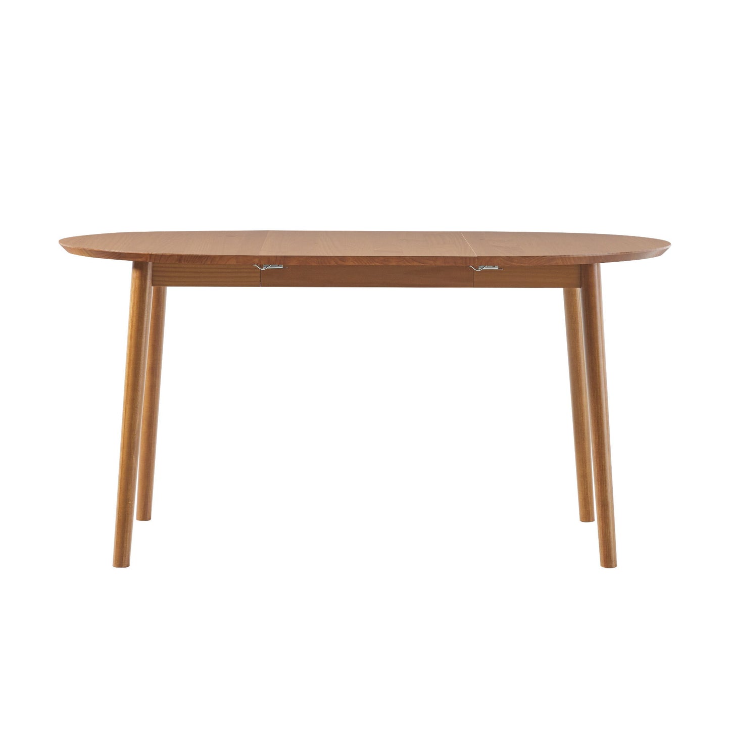 Mid-Century Damsel Extension Dining Table With Removable Leaf - Caramel