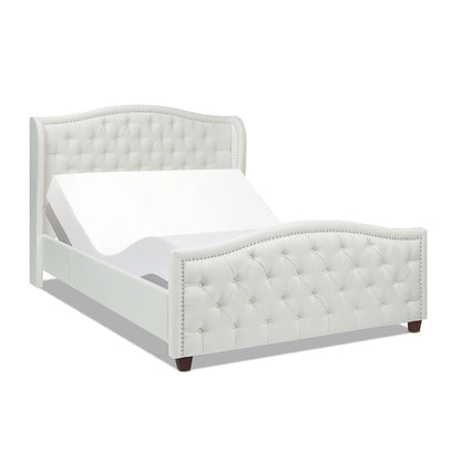 Fontana - Handcrafted Wingback Upholstered Platform Bed Frame