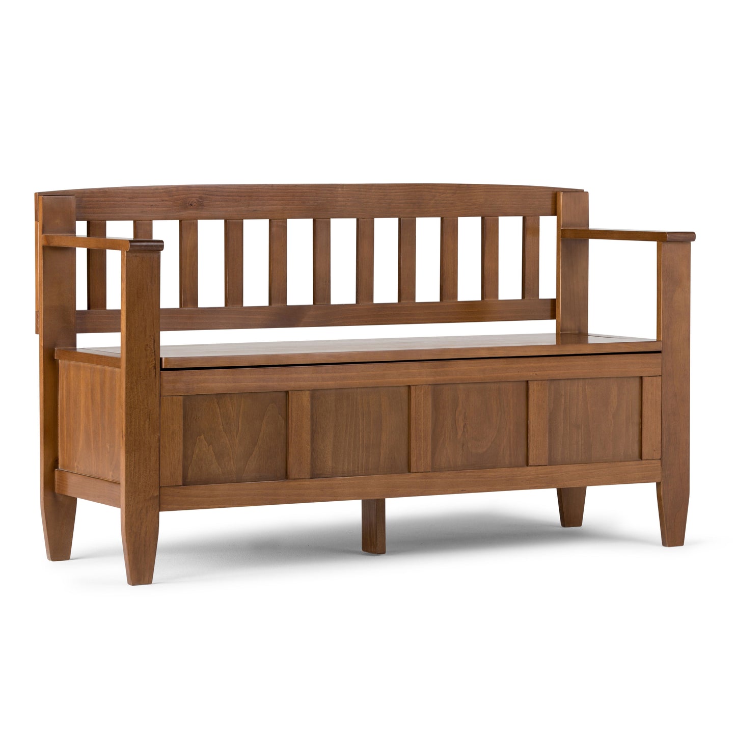 Brooklyn - Entryway Storage Bench - Medium Saddle Brown