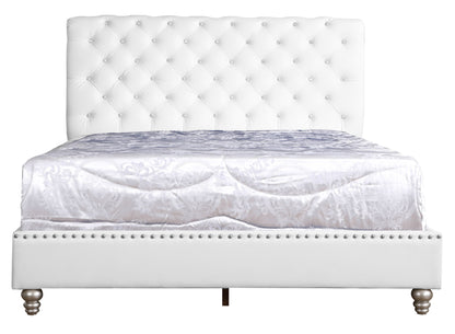 Elegant Transitional Upholstered Bed