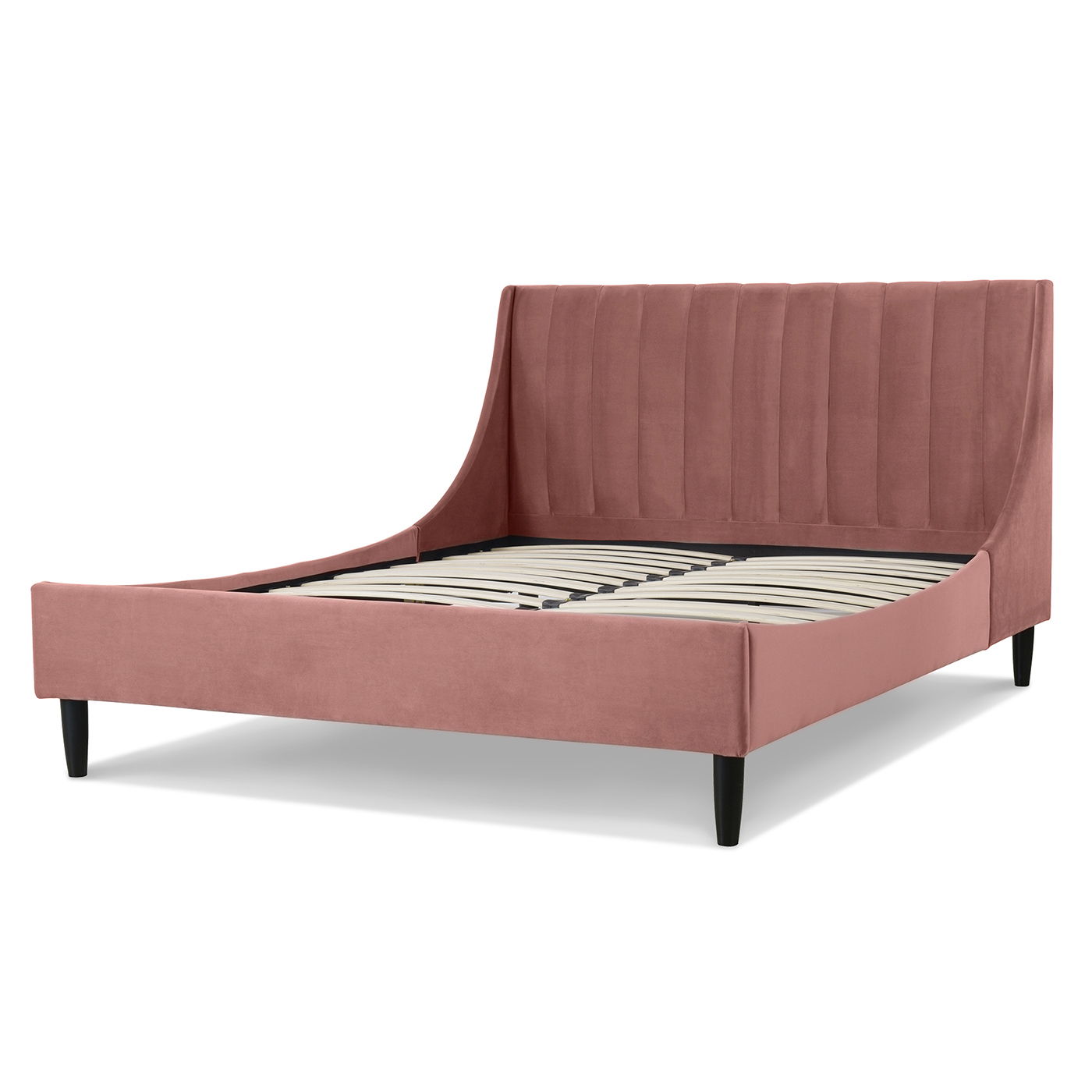 Aspen - Vertical Tufted Modern Headboard Platform Bed Set